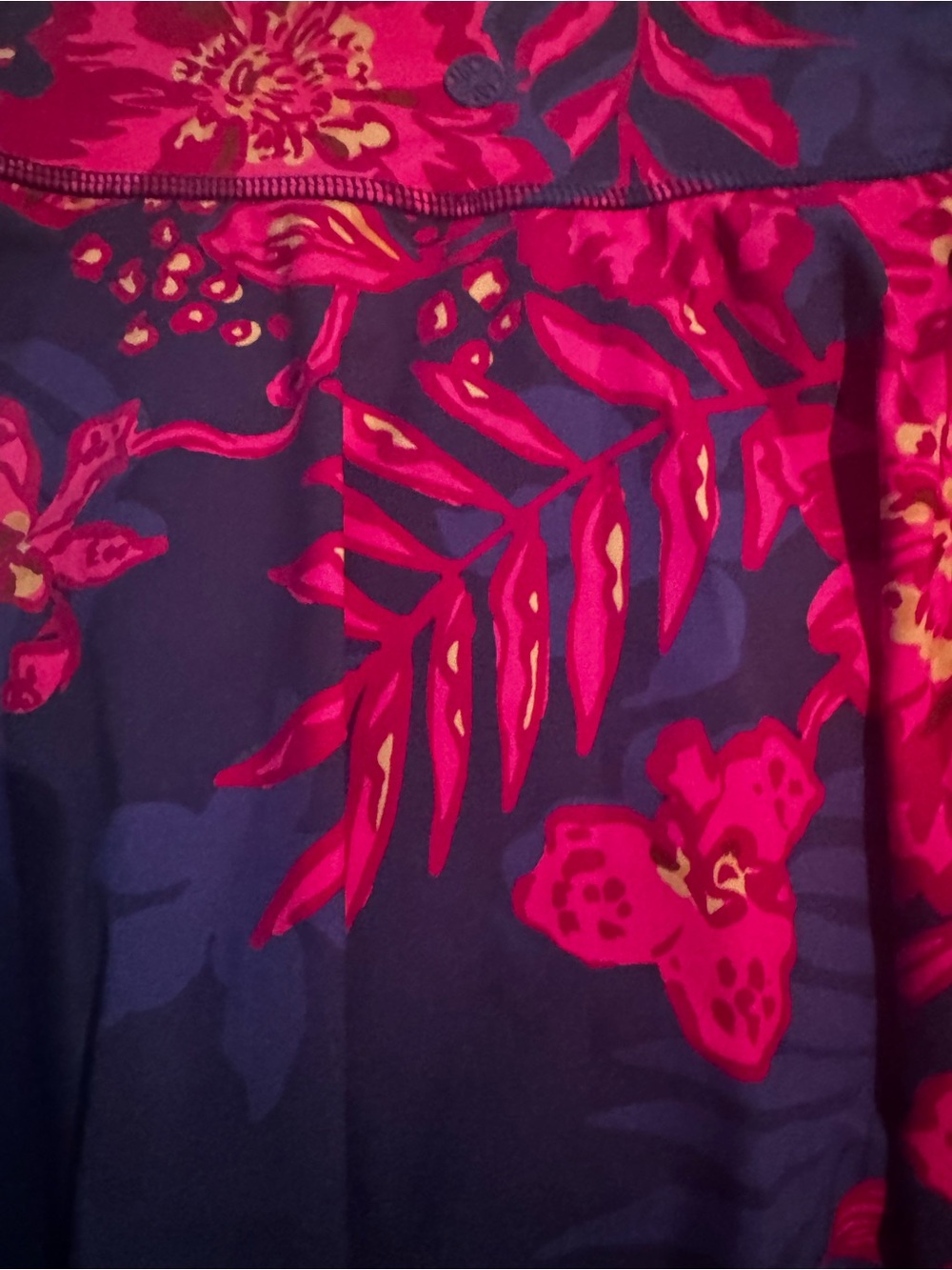 Lilly Pulitzer Luxectic Navy Jacket and Skort with Bright Pink Floral Print - Picture 6 of 7